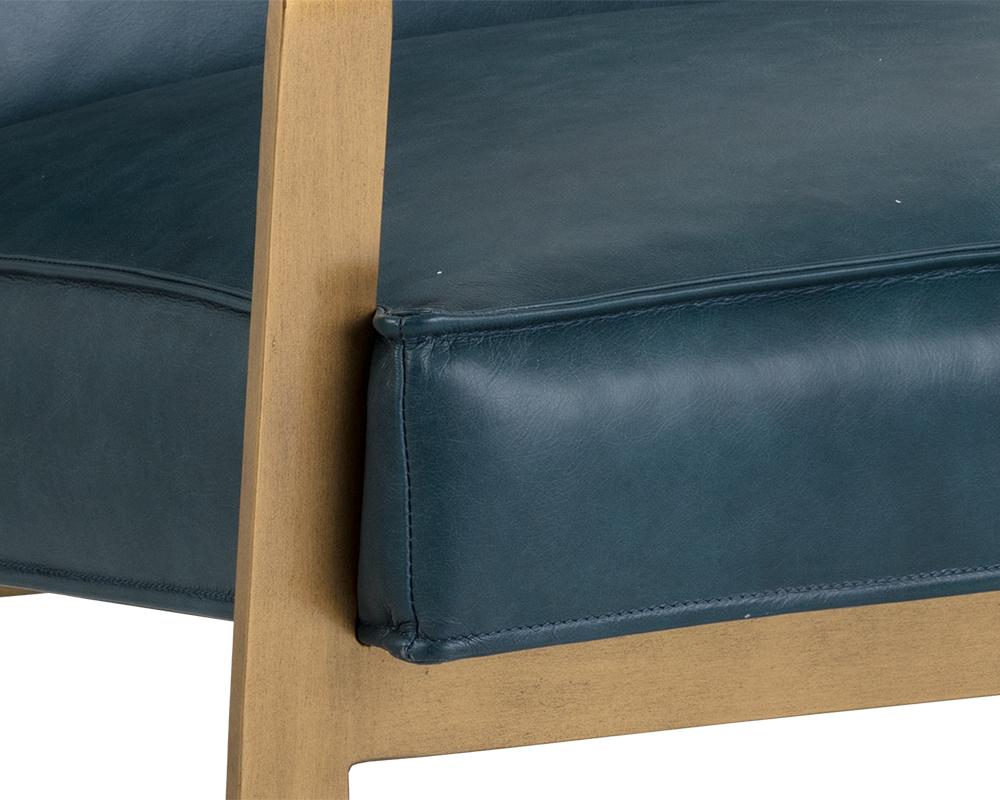 Kristoffer Lounge Chair - Vintage Peacock Leather