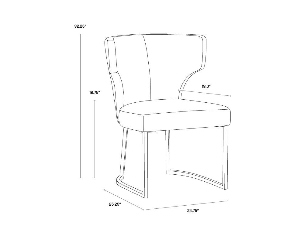 Yorkville Dining Chair, Moto Stucco