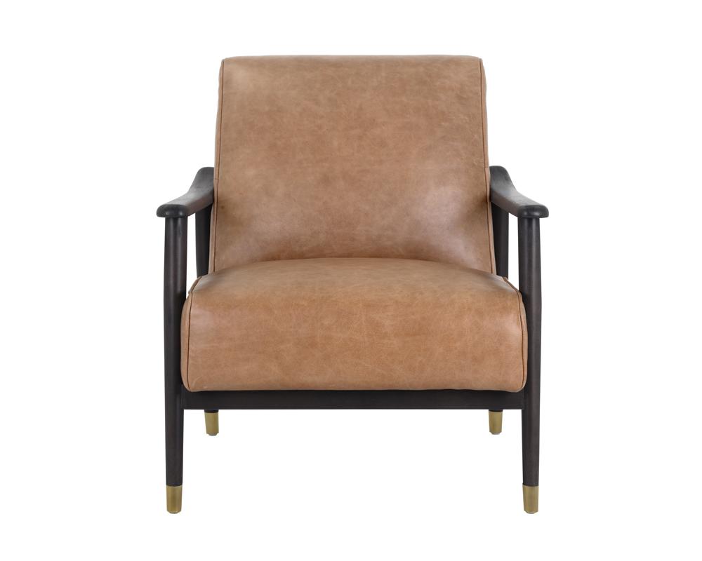 Kellam Lounge Chair - Marseille Camel Leather