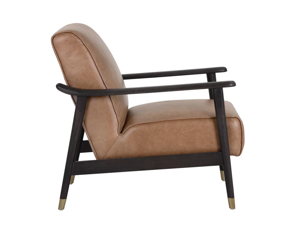 Kellam Lounge Chair - Marseille Camel Leather