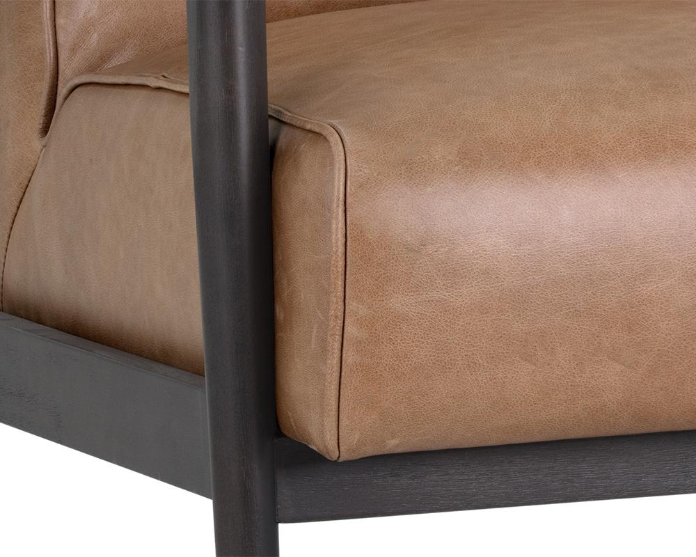 Kellam Lounge Chair - Marseille Camel Leather