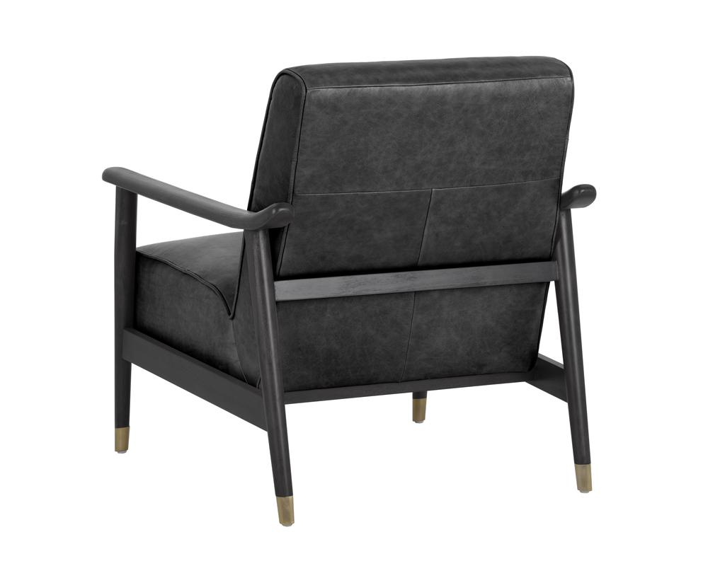 Kellam Lounge Chair - Marseille Black Leather