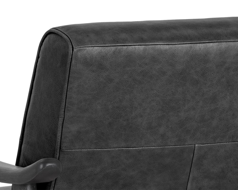 Kellam Lounge Chair - Marseille Black Leather