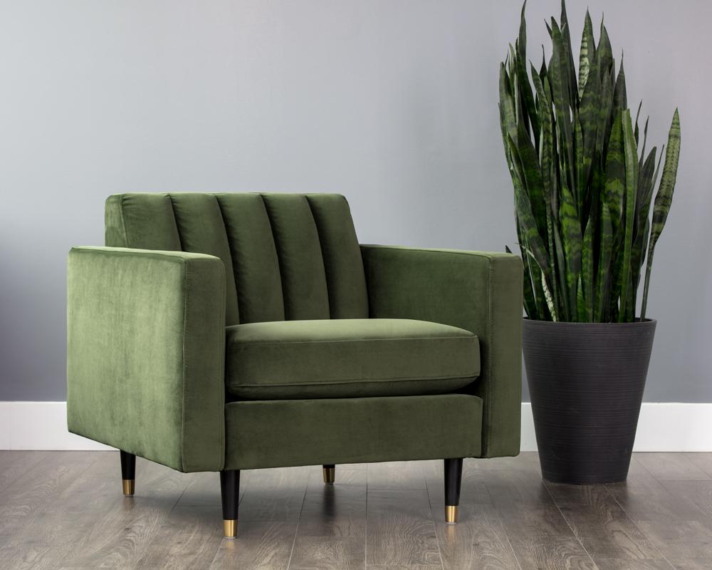 Yosi Armchair - Moss Green