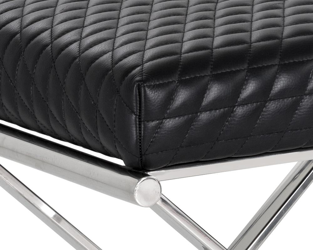 Elena Stool - Black Leather