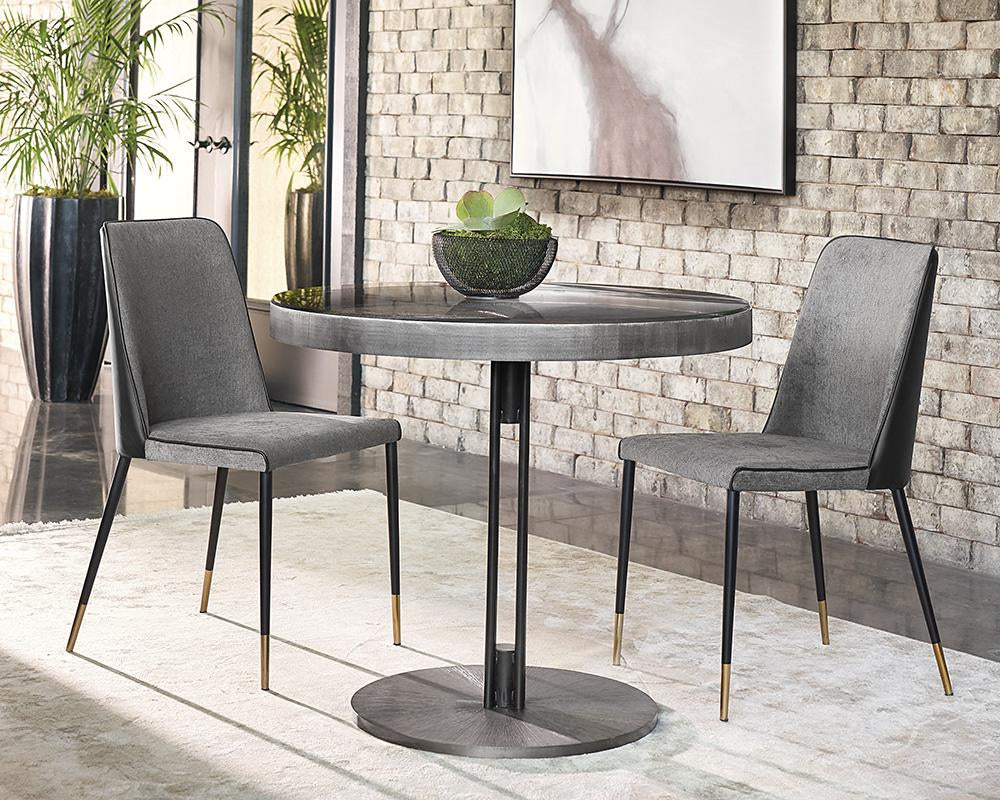 Klaus Dining Chair - Sparrow Grey / Napa Black