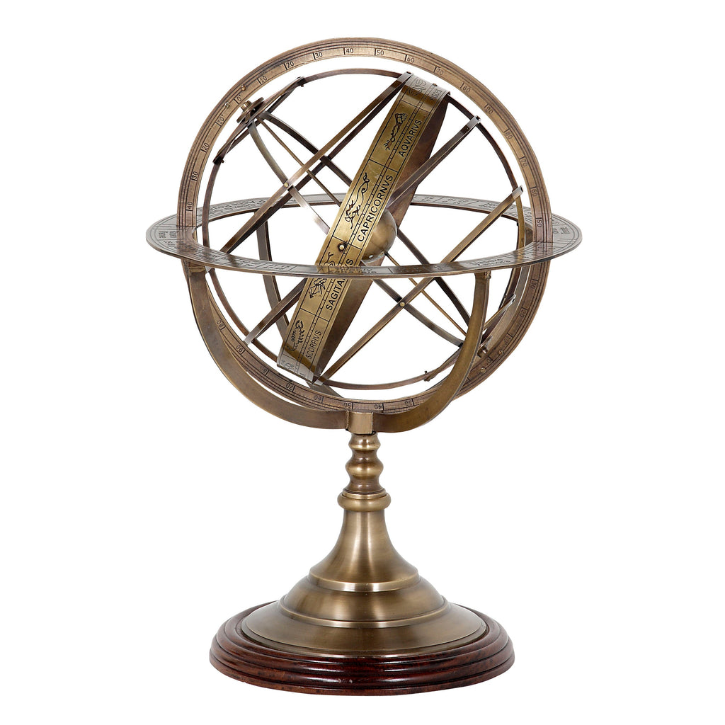 Globe Antique Brass Finish L