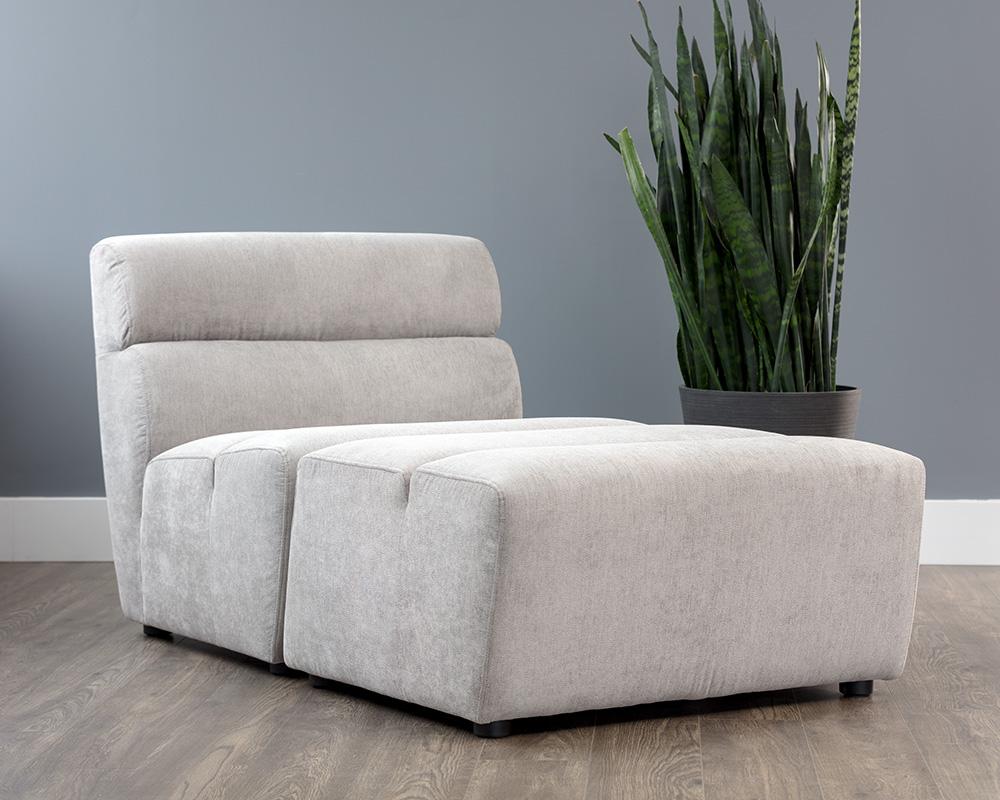 Cornell Modular - Ottoman - Polo Club Stone