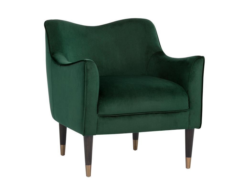 Bow Lounge Chair - Deep Green Sky