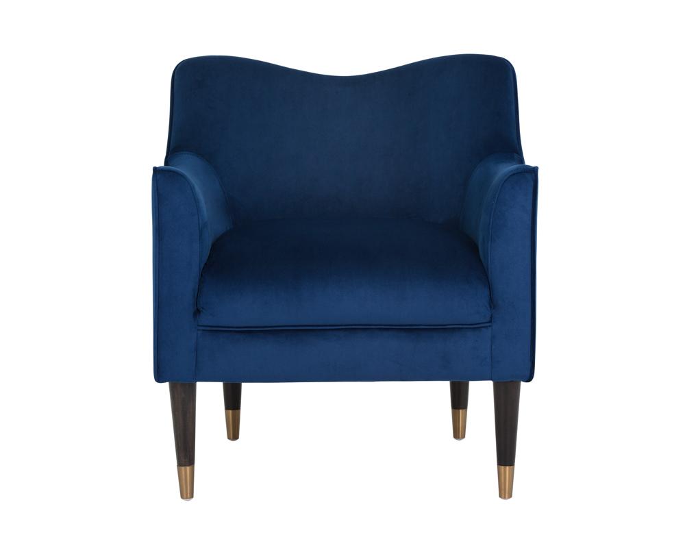 Bow Lounge Chair - Navy Blue Sky