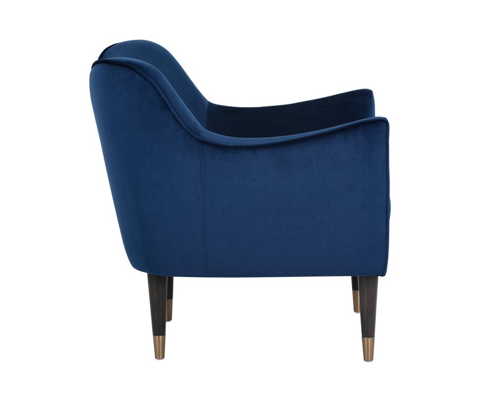 Bow Lounge Chair - Navy Blue Sky