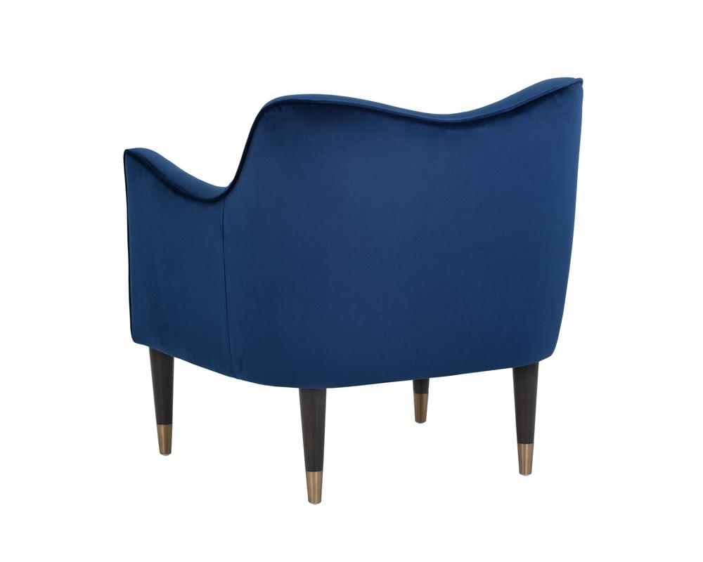 Bow Lounge Chair - Navy Blue Sky