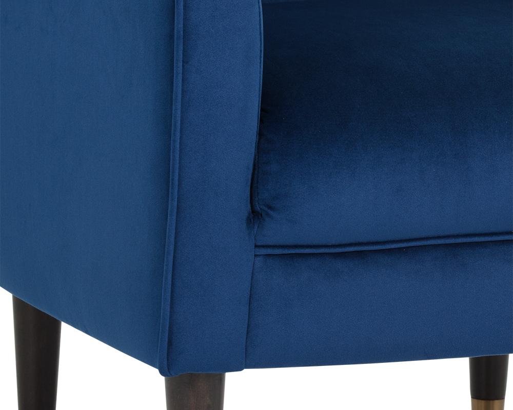 Bow Lounge Chair - Navy Blue Sky