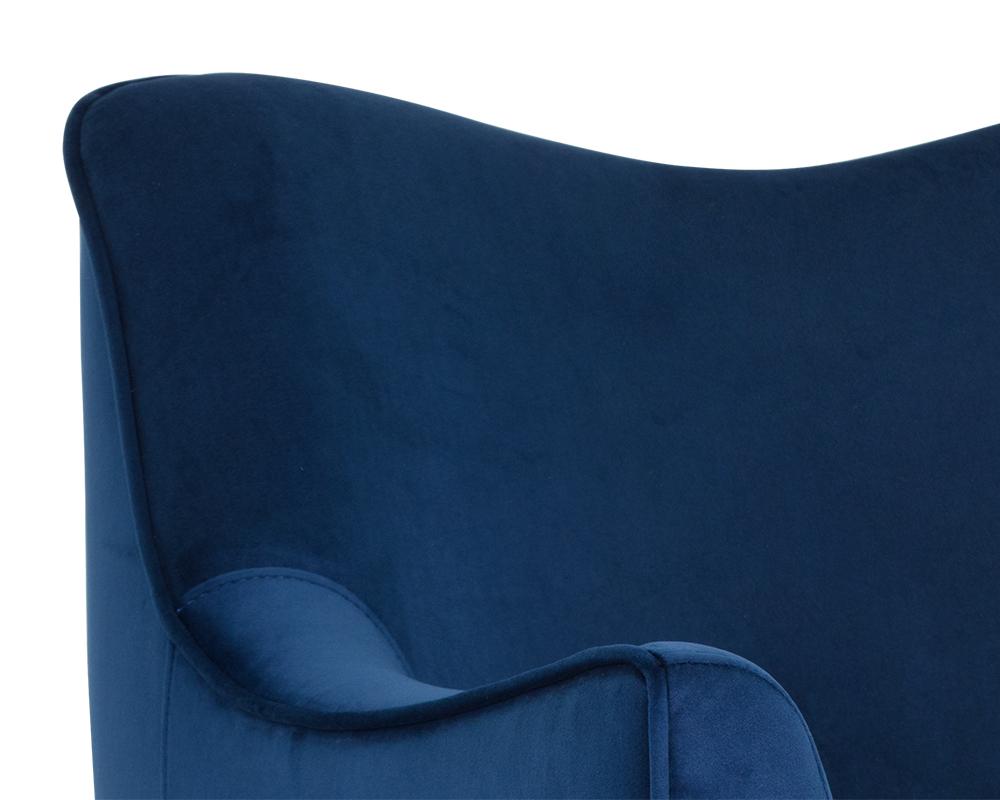 Bow Lounge Chair - Navy Blue Sky