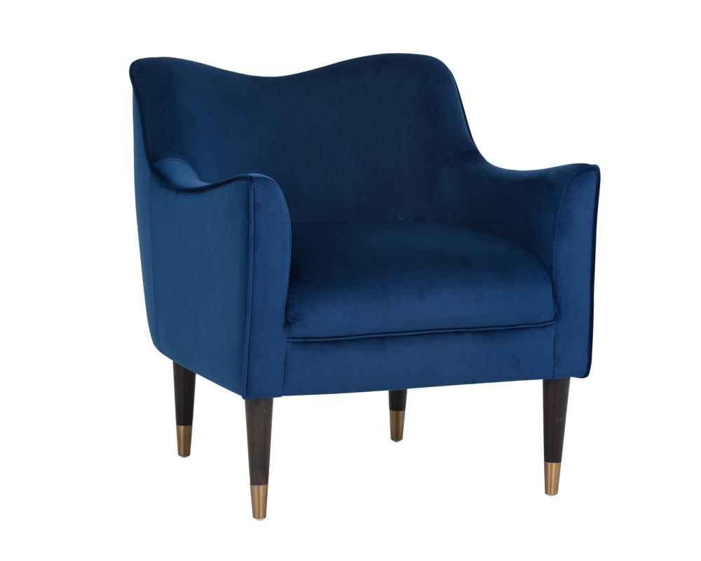 Bow Lounge Chair - Navy Blue Sky