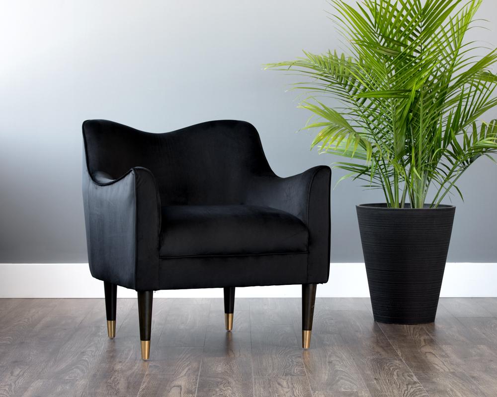 Bow Lounge Chair - Black Sky