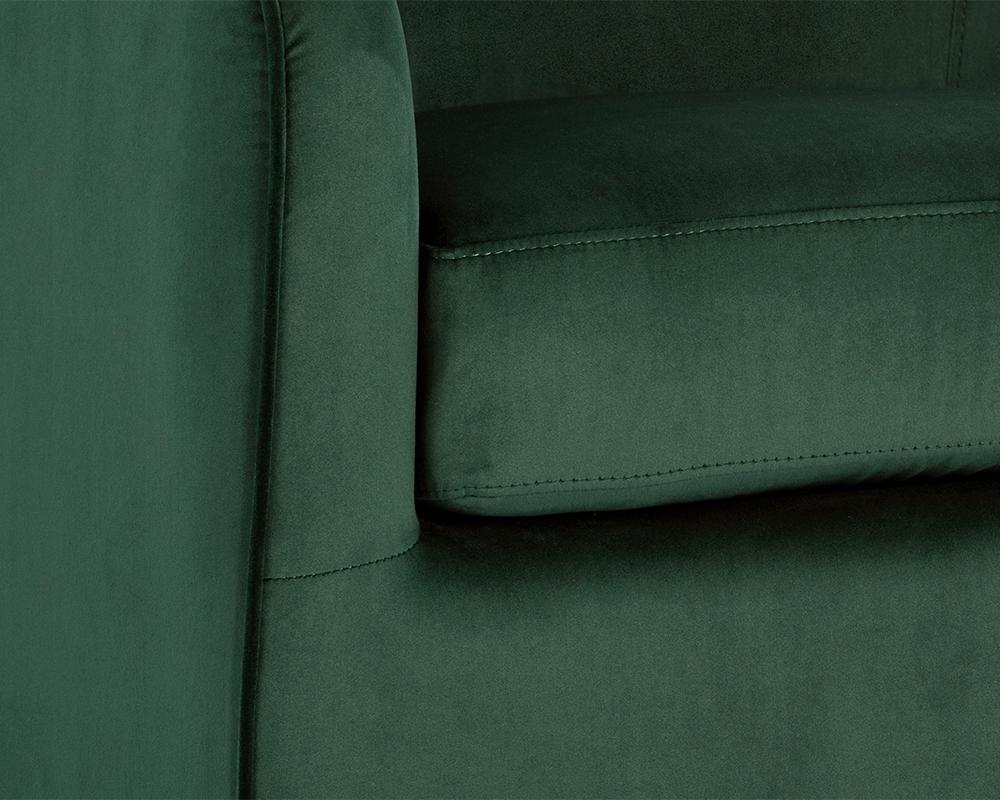 Hazel Swivel Lounge Chair - Deep Green Sky