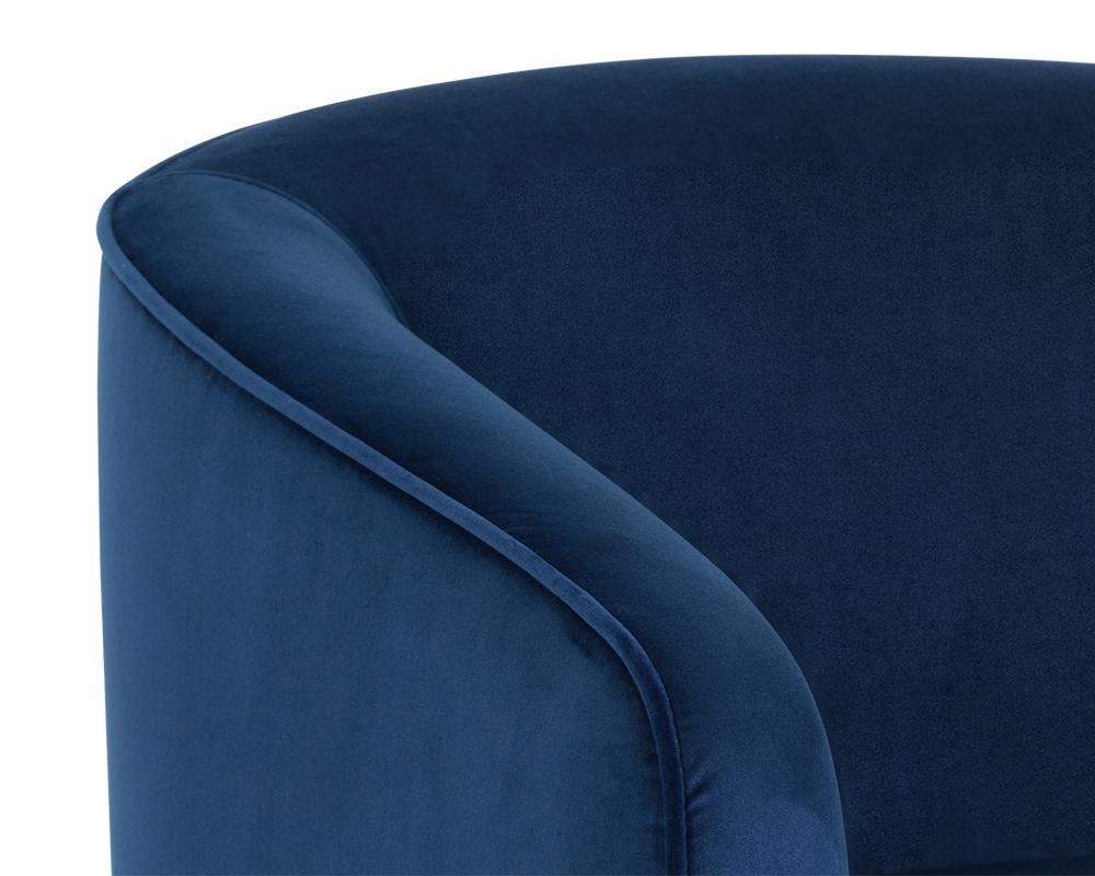 Hazel Swivel Lounge Chair - Navy Blue Sky