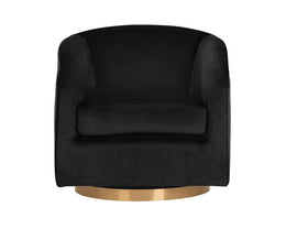 Hazel Swivel Lounge Chair - Black Sky