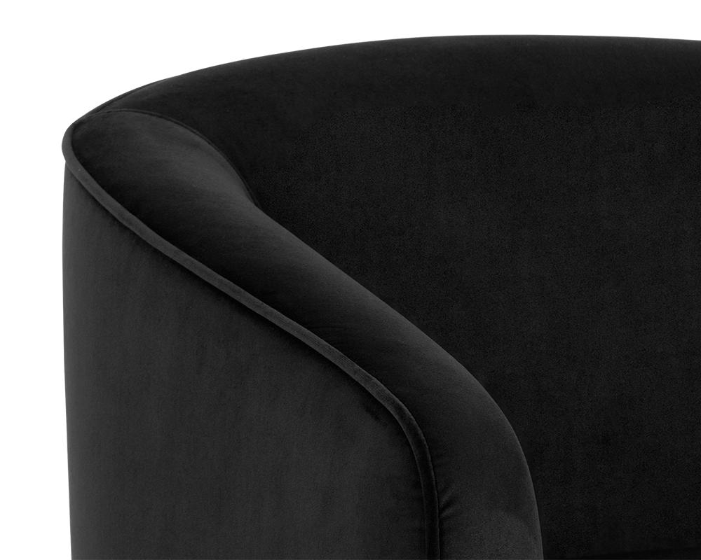 Hazel Swivel Lounge Chair - Black Sky