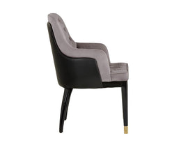 Gia Dining Armchair - Antonio Cameo / Black