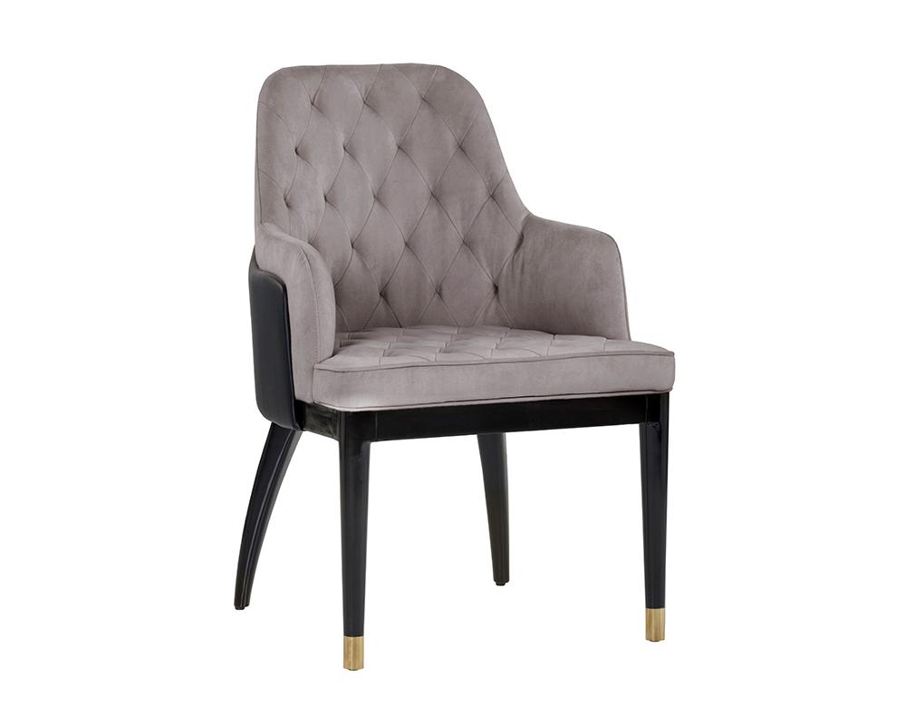 Gia Dining Armchair - Antonio Cameo / Black