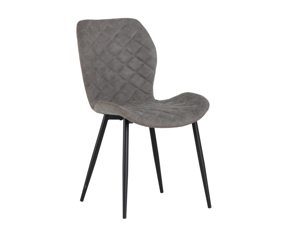 Lyla Dining Chair - Black - Antique Grey