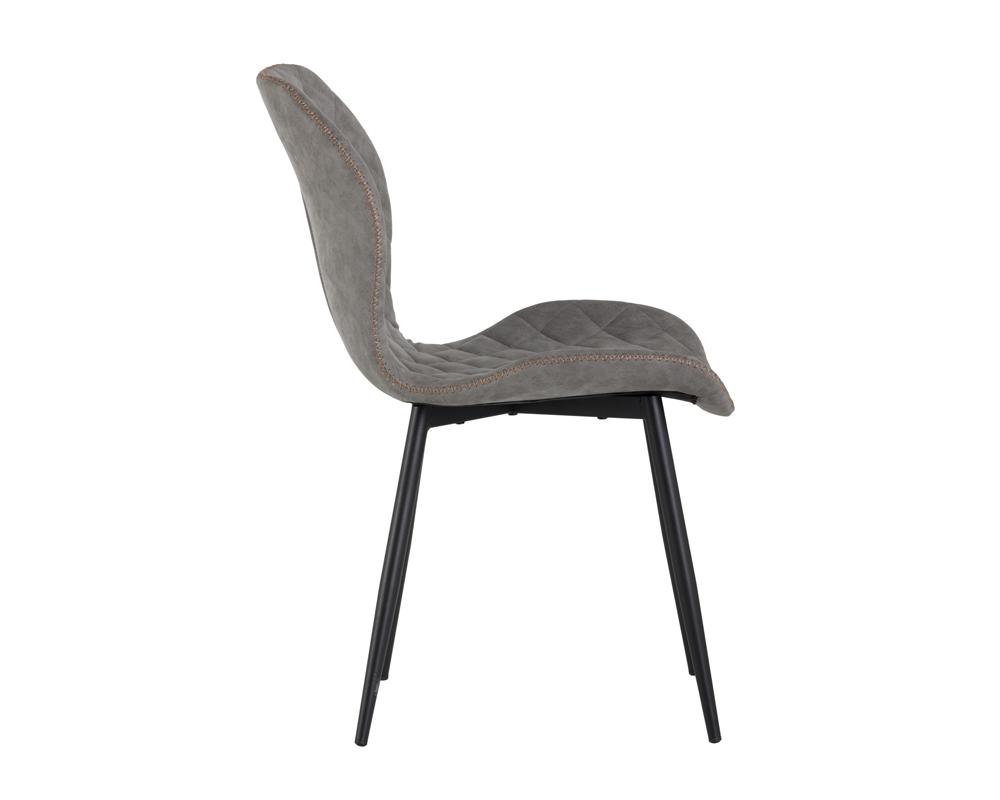 Lyla Dining Chair - Black - Antique Grey