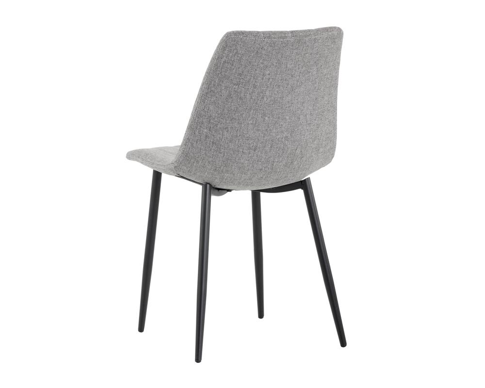 Drew Dining Chair - Black - Light Grey, Set of 2