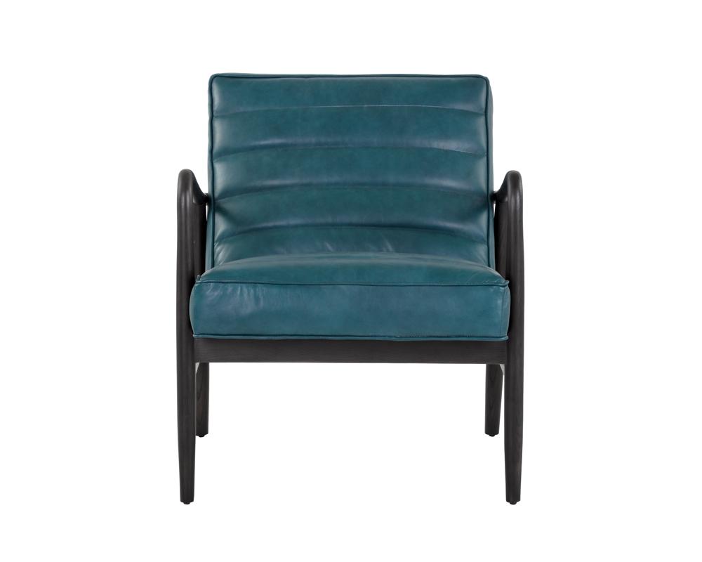 Lyric Lounge Chair - Vintage Peacock Leather