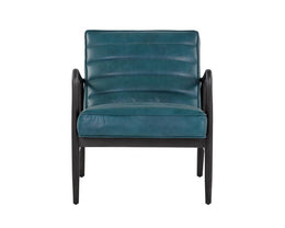 Lyric Lounge Chair - Vintage Peacock Leather