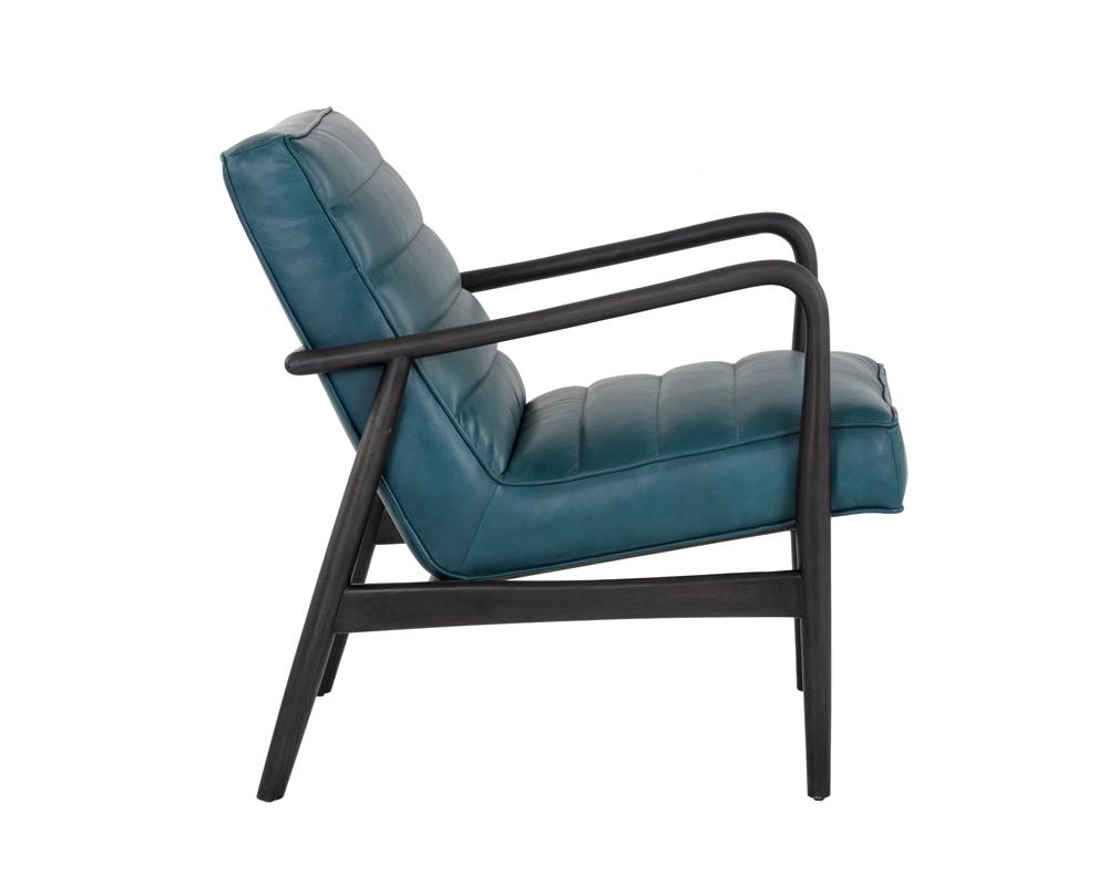 Lyric Lounge Chair - Vintage Peacock Leather