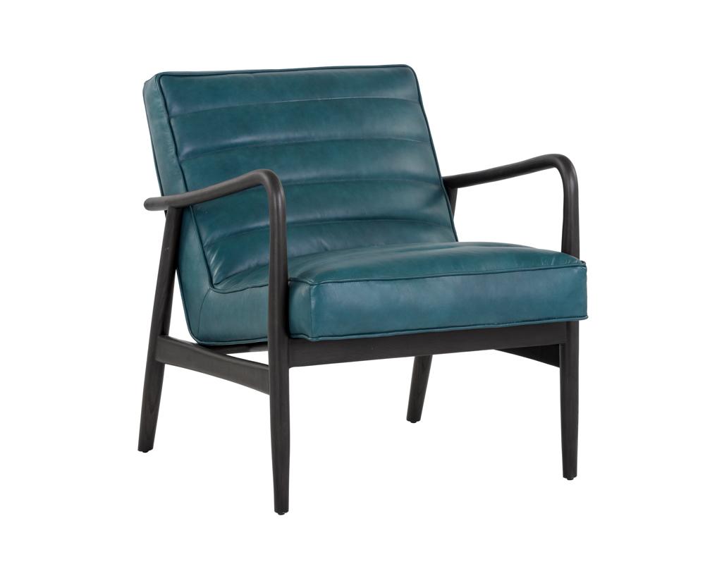 Lyric Lounge Chair - Vintage Peacock Leather