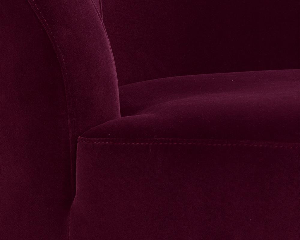 Peggy Swivel Lounge Chair - Giotto Cabernet