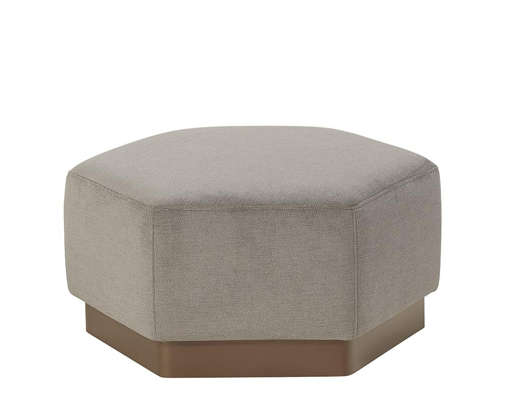 Kelsey Ottoman - Polo Club Stone