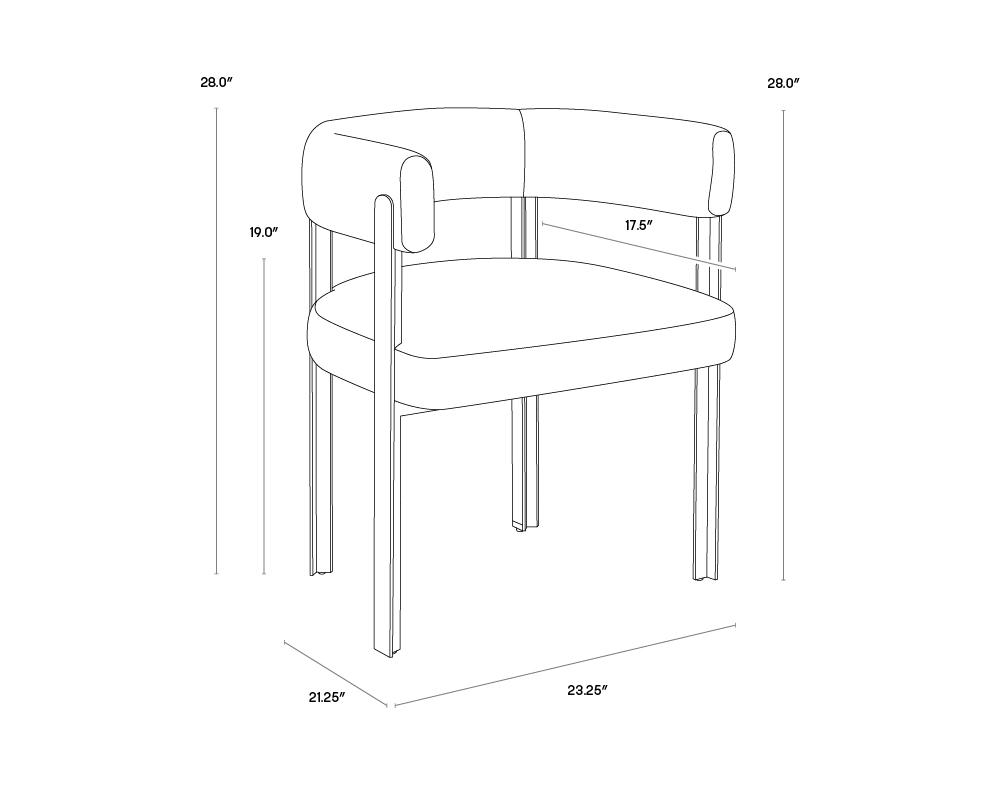 Sheila Dining Armchair - Hemingway Marble