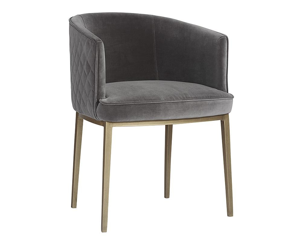 Cornella Dining Armchair - Blush Grey