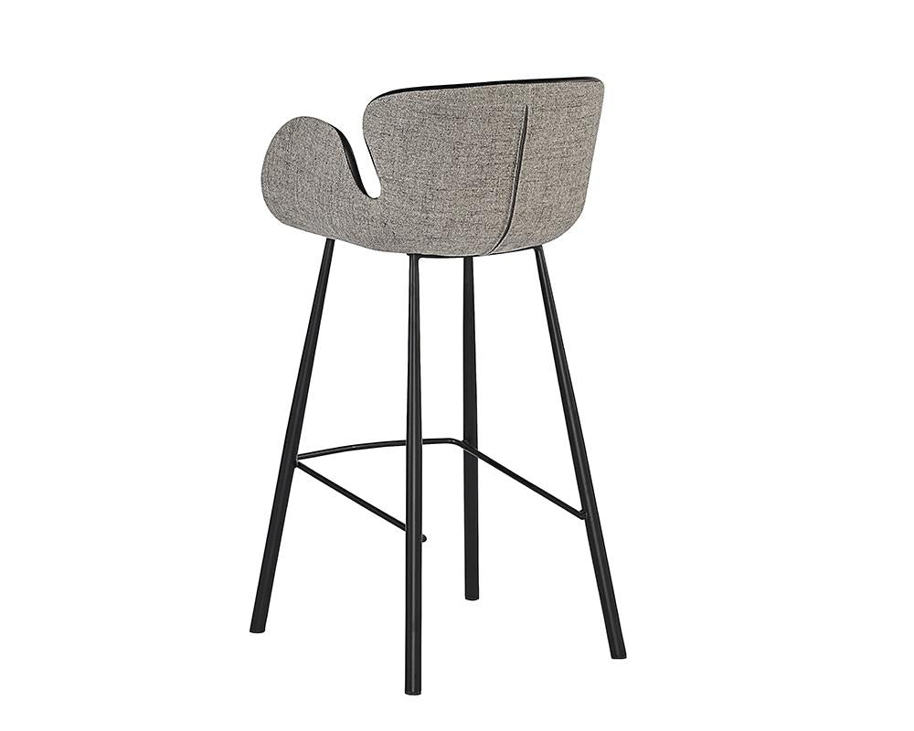 Waldo Barstool - Nightfall Black / November Grey