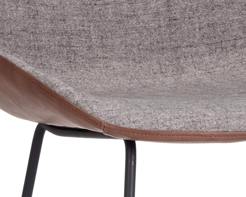 Mccoy Barstool - November Grey / Cinnamon Brown