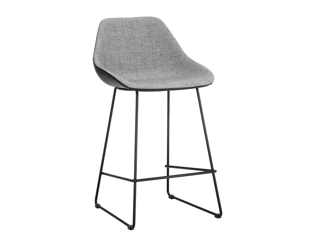 Mccoy Counter Stool - November Grey / Nightfall Black