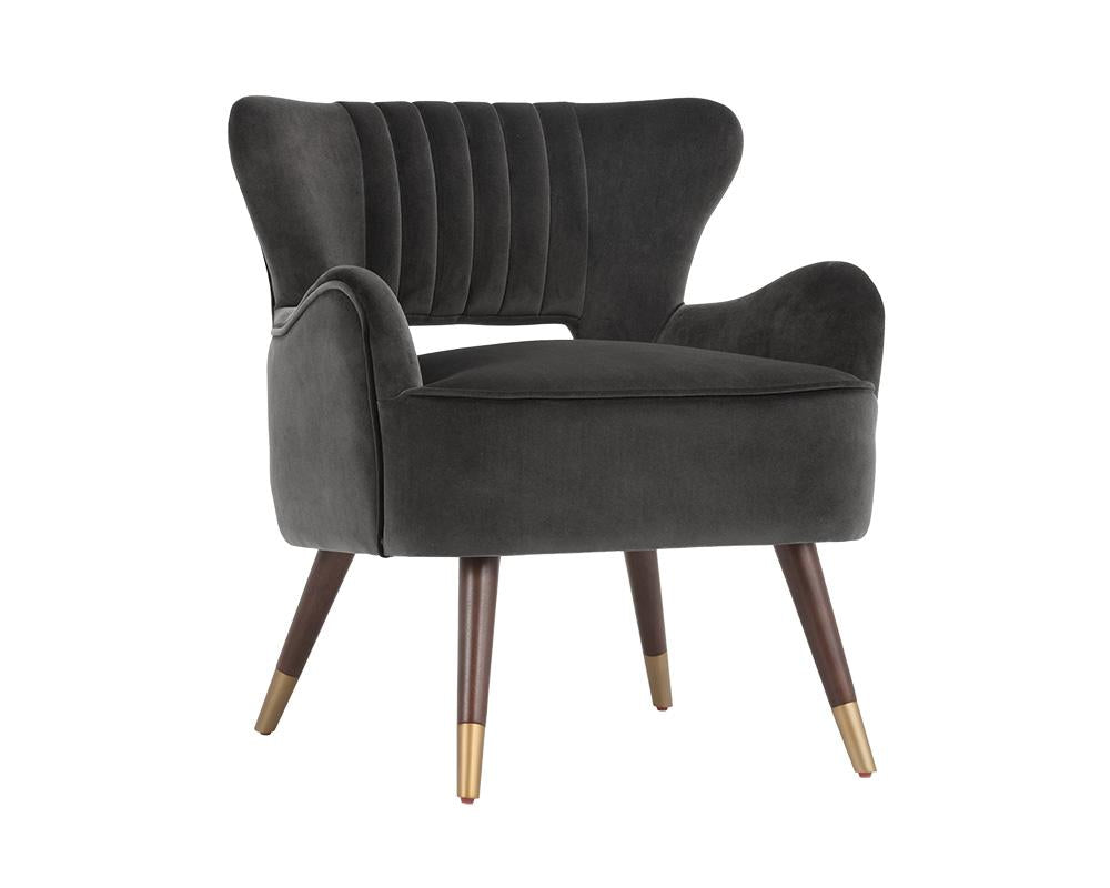 Hanna Lounge Chair - Leo Shale Grey