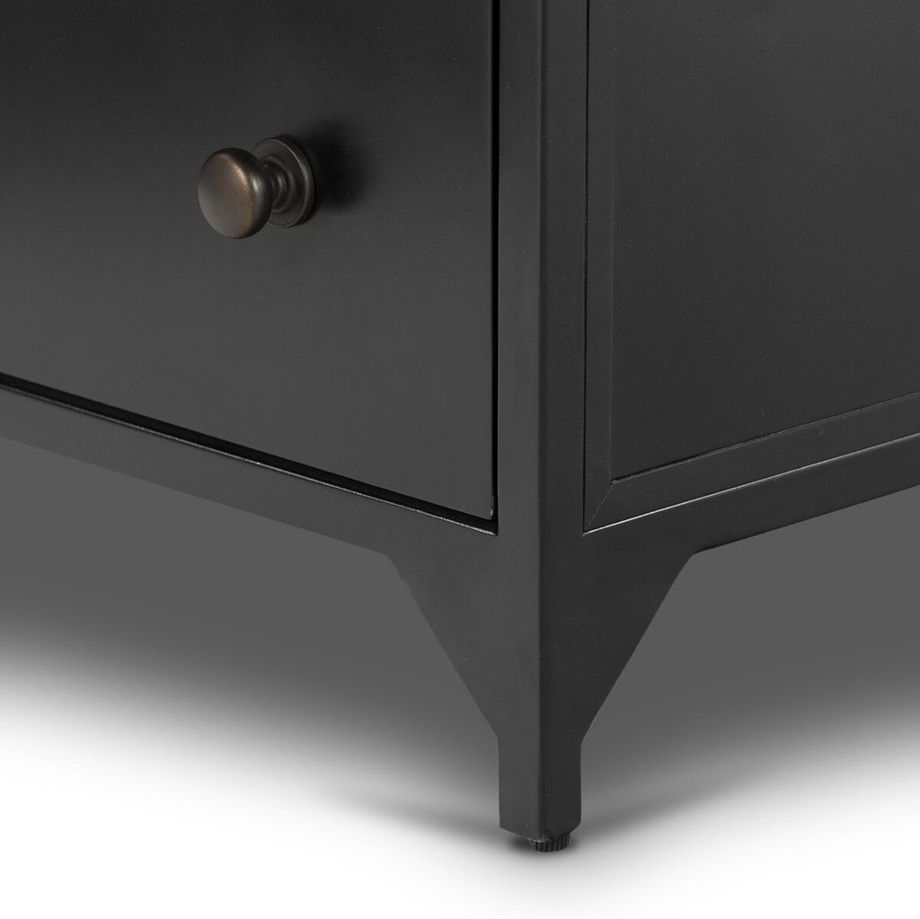 Belmont 2 Drawer Nightstand, Black by Four Hands