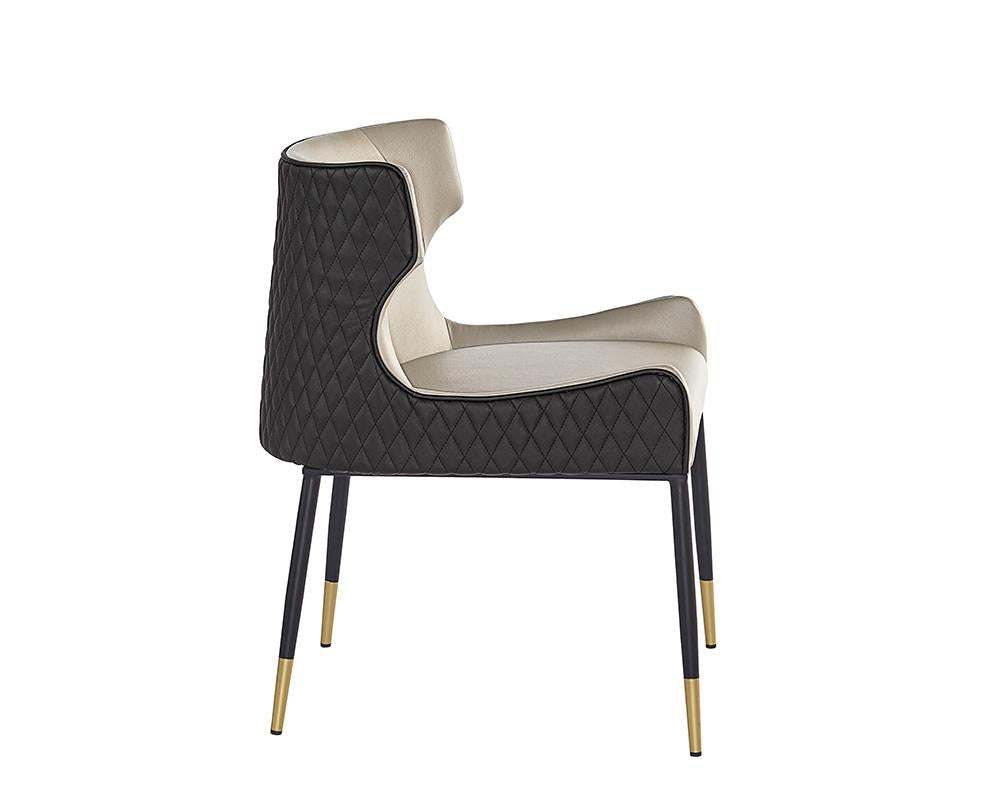 Gianni Dining Chair - Dillon Stratus / Dillon Black