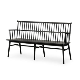 Aspen Large Bench - Black Oak