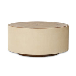 Crosby Round Coffee Table - Natural Resawn Oak