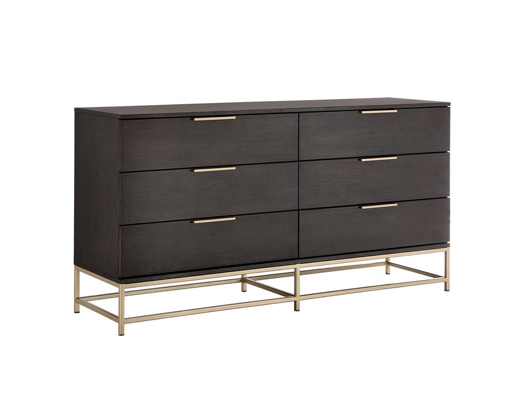 Rebel Dresser - Gold - Charcoal Grey