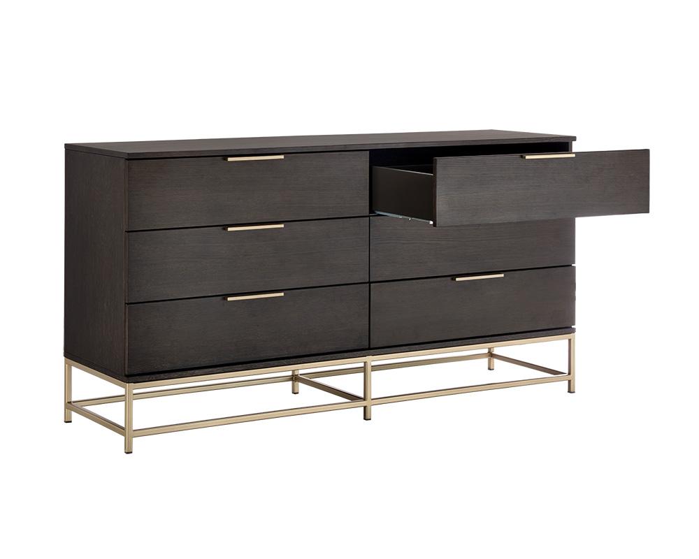 Rebel Dresser - Gold - Charcoal Grey