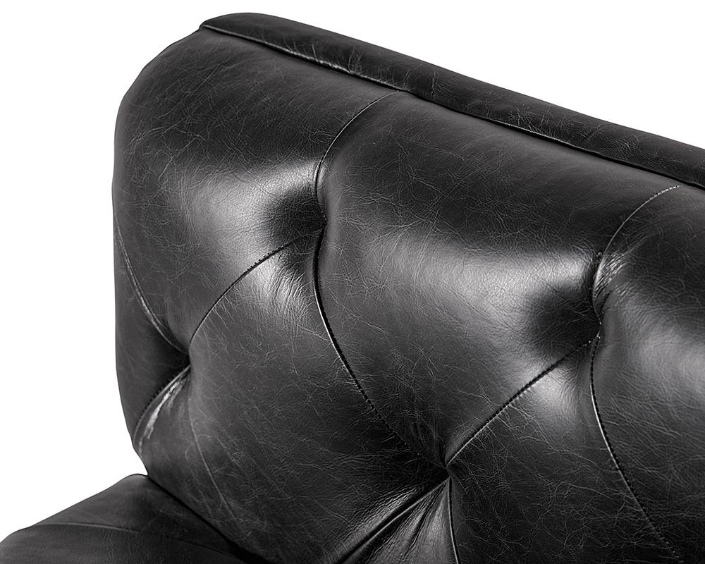 Westin Armchair - Vintage Black Night Leather