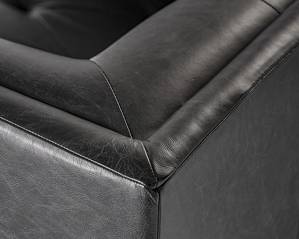 Westin Armchair - Vintage Black Night Leather