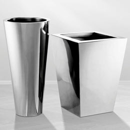 Planter Hanbera Polished Stainless Steel